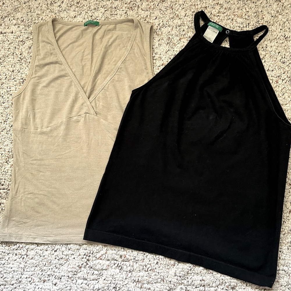 United colors of Benton wrap top and halter top set